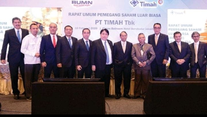 Tantangan Berat Nakhoda Baru PT. TIMAH Tbk. Restu Widiyantoro Diangkat Sebagai Direktur Utama. Agus Rohman Komisaris Utama, Rizani Usman Komisaris.